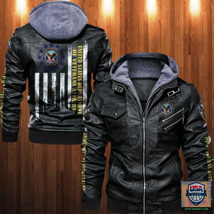 United States Department of Veterans Affairs Leather Jacket - HVsun