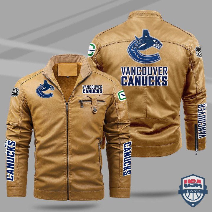 Vancouver Canucks Fleece Leather Jacket - HVsun