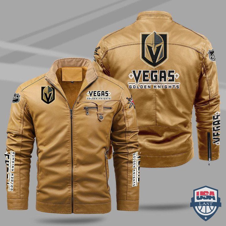 Vegas Golden Knights Fleece Leather Jacket - HVsun