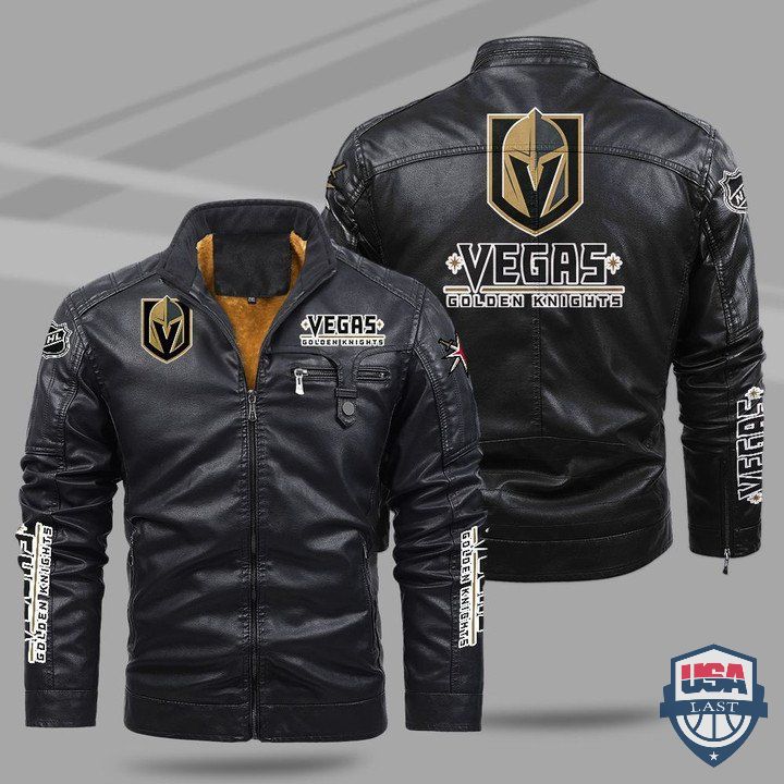 Vegas Golden Knights Fleece Leather Jacket - HVsun