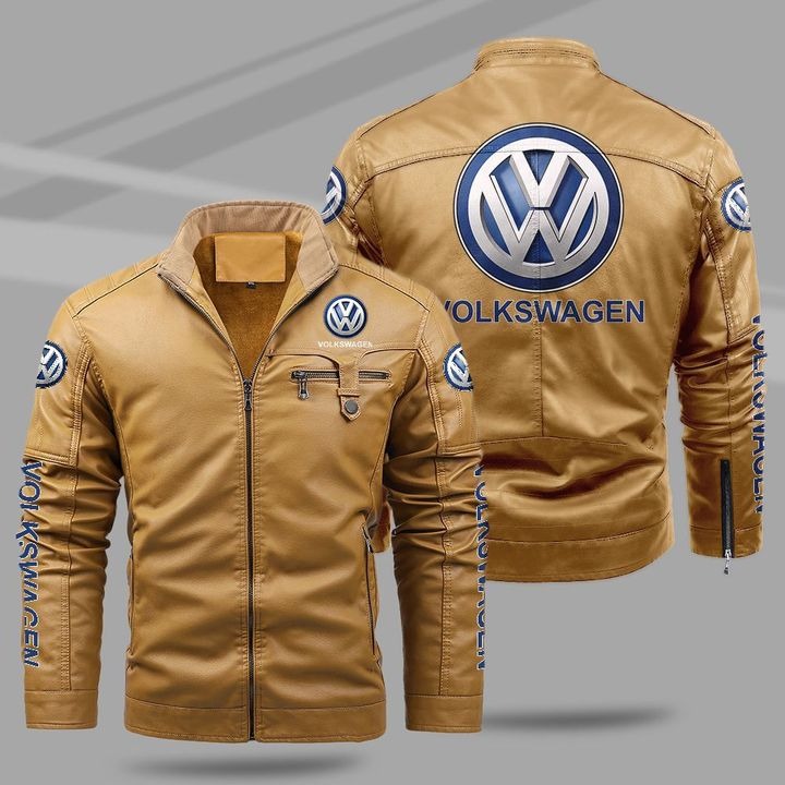 Volkswagen Fleece Leather Jacket - HVsun