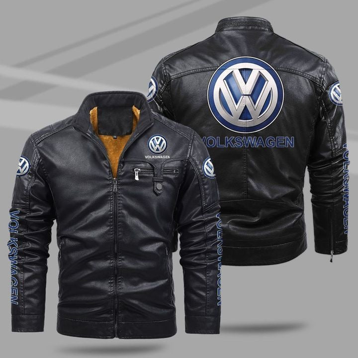 Volkswagen Fleece Leather Jacket - HVsun