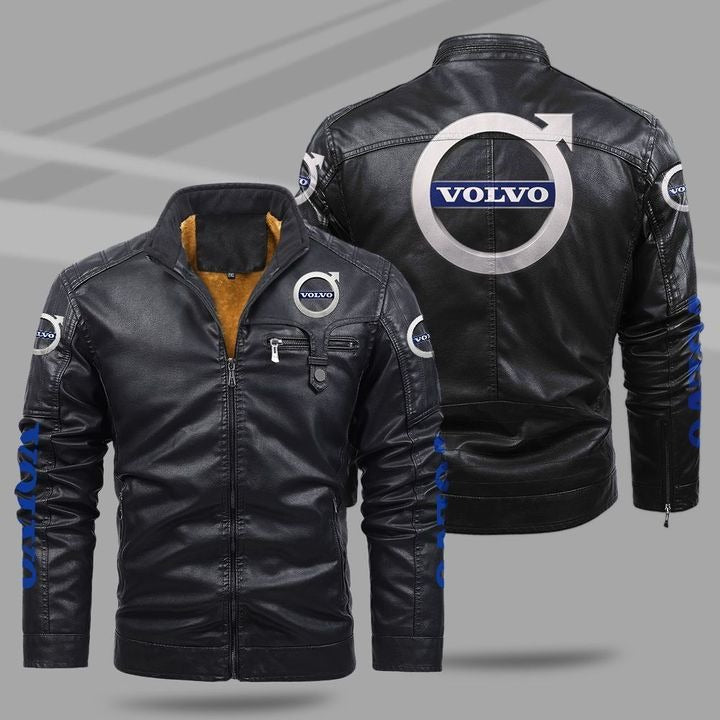 Volvo Fleece Leather Jacket - HVsun