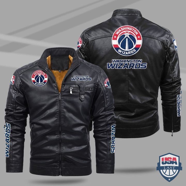 Washington Wizards Fleece Leather Jacket - HVsun