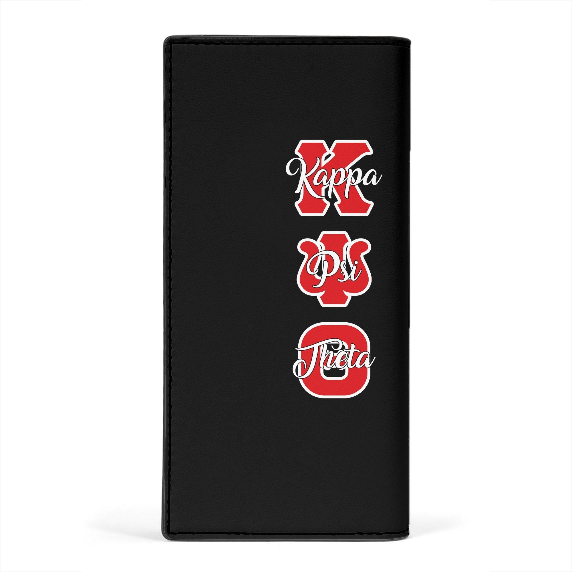 Fraternity Leather Wallet - Kappa Psi Theta Leather Wallet Original Lion Claws Style