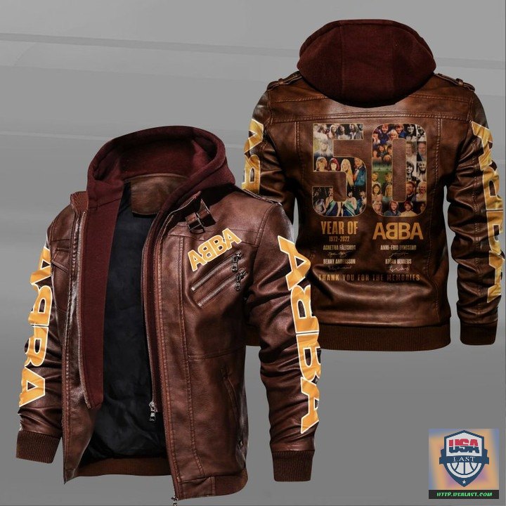 ABBA 50 Years Of 1972 2022 Leather Jacket - HVsun