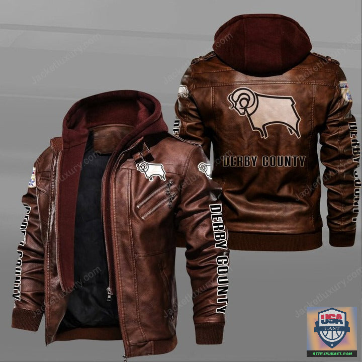Derby County F.C Leather Jacket - USALast