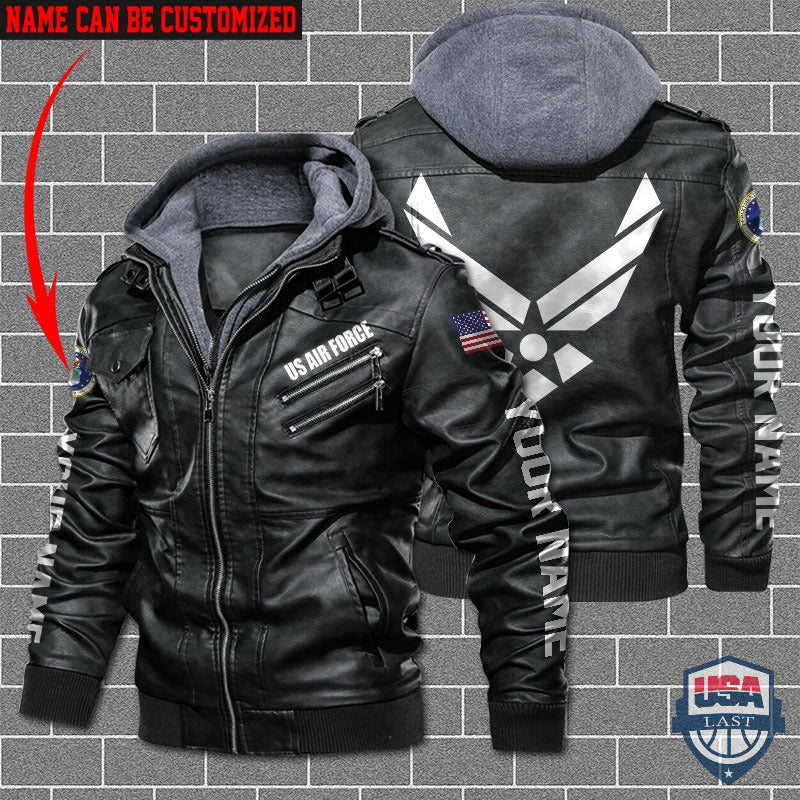 US Air Force Custom Name Leather Jacket - HVsun