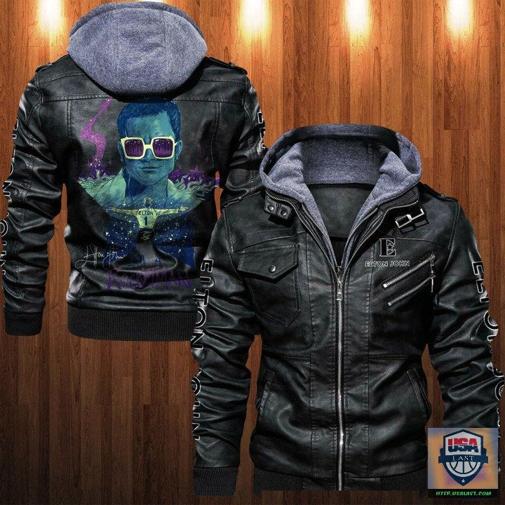 Elton John 2D Leather Jacket - USALast