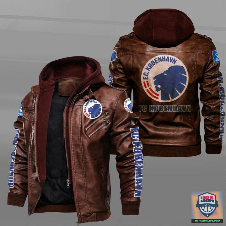 F.C København Leather Jacket - HVsun