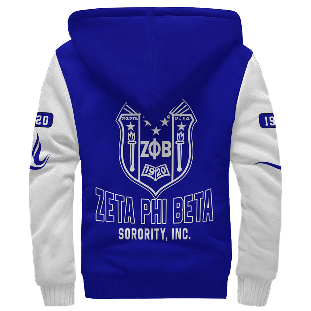 Zeta Phi Beta Varsity Sherpa Hoodies