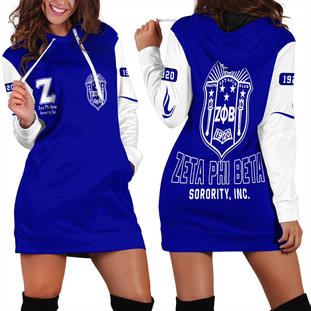 Zeta Phi Beta Varsity Hoodie Dress