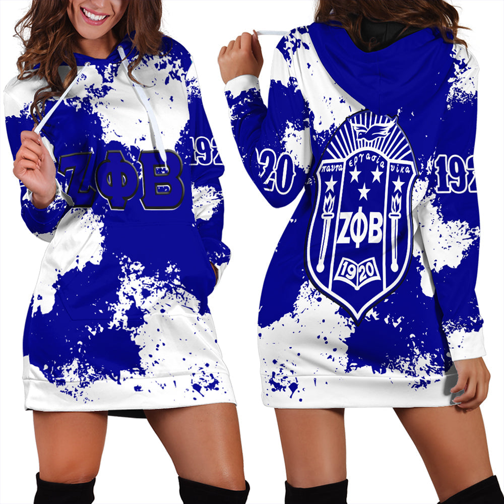 Zeta Phi Beta Sublimation Hoodie Dress