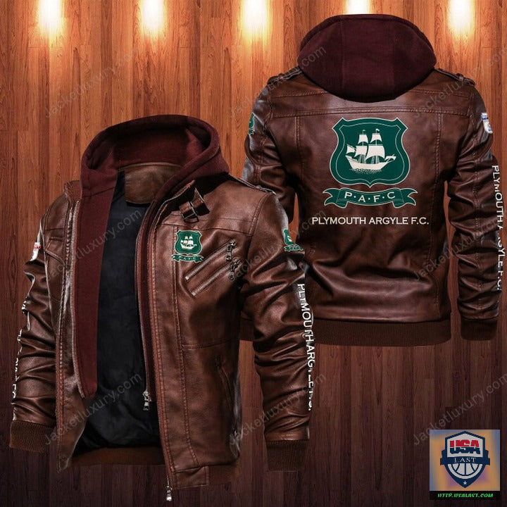 Plymouth Argyle F.C Leather Jacket - HVsun