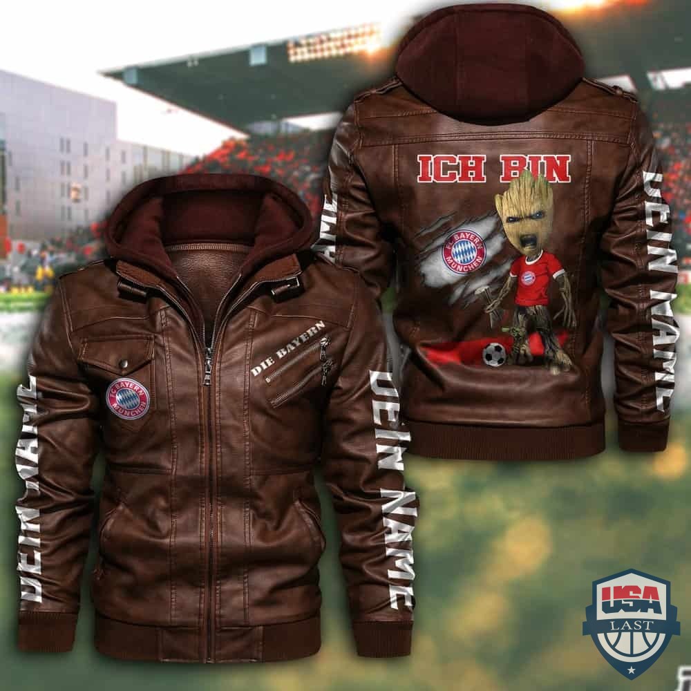 Bayern Munich FC Custom Name Leather Jacket - HVsun