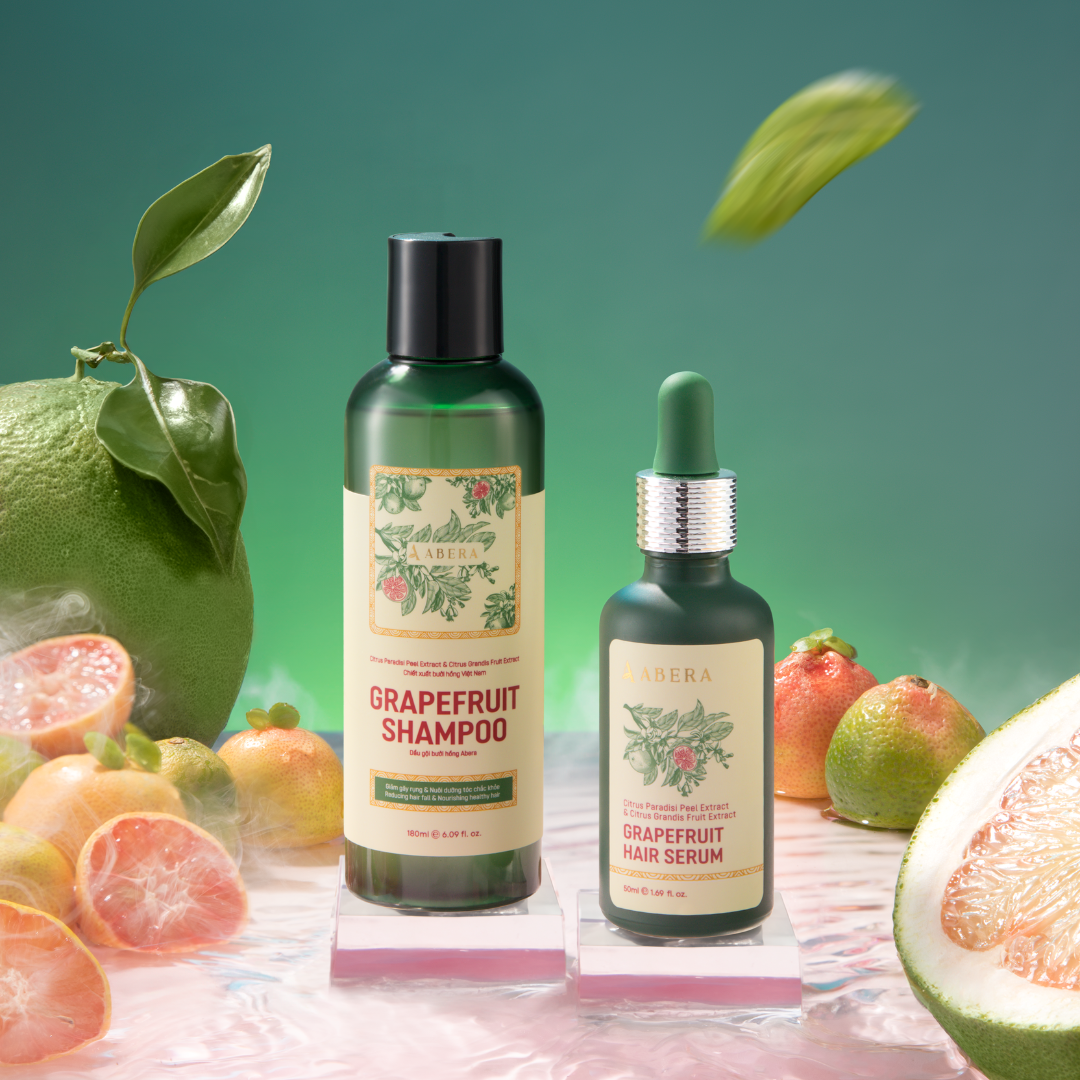 ABERA Pink Grapefruit ShampooOrganic Shampoo, Reduces Hair Loss