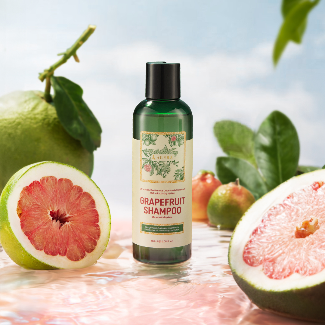 ABERA Pink Grapefruit ShampooOrganic Shampoo, Reduces Hair Loss