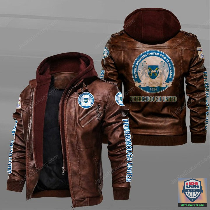 Peterborough United F.C Leather Jacket - HVsun