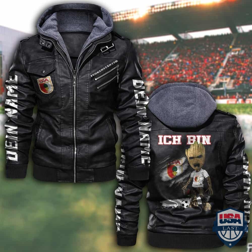 FC Augsburg Custom Name Leather Jacket - HVsun
