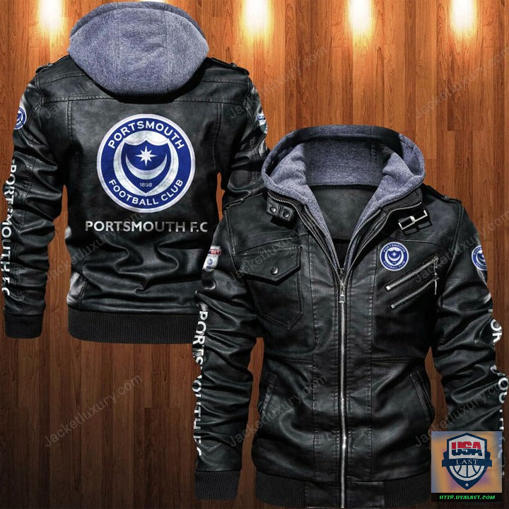 Portsmouth F.C Leather Jacket - HVsun