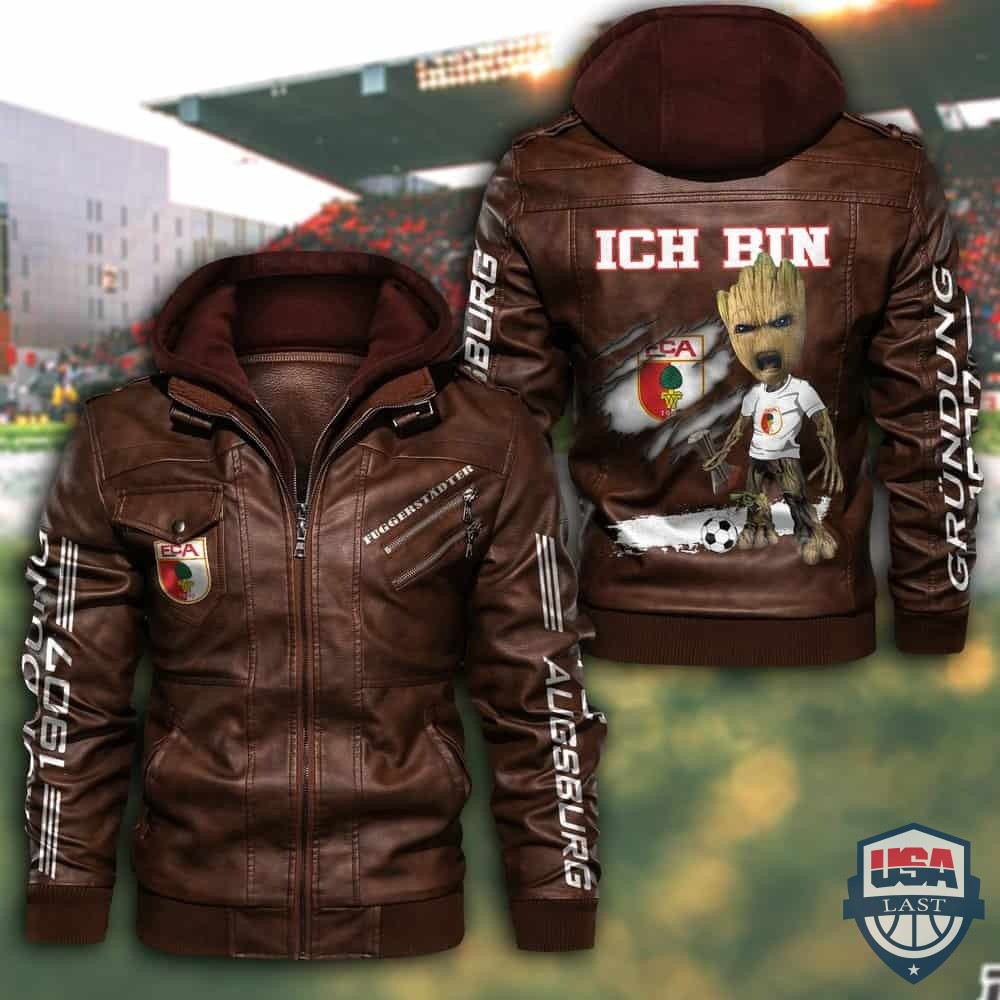 FC Augsburg Hooded Leather Jacket - USALast