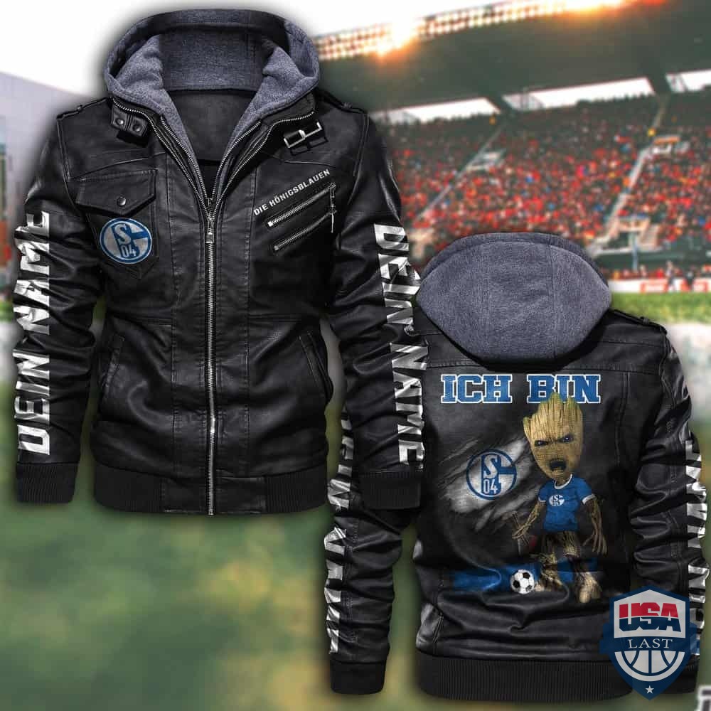 FC Schalke 04 Custom Name Leather Jacket - HVsun