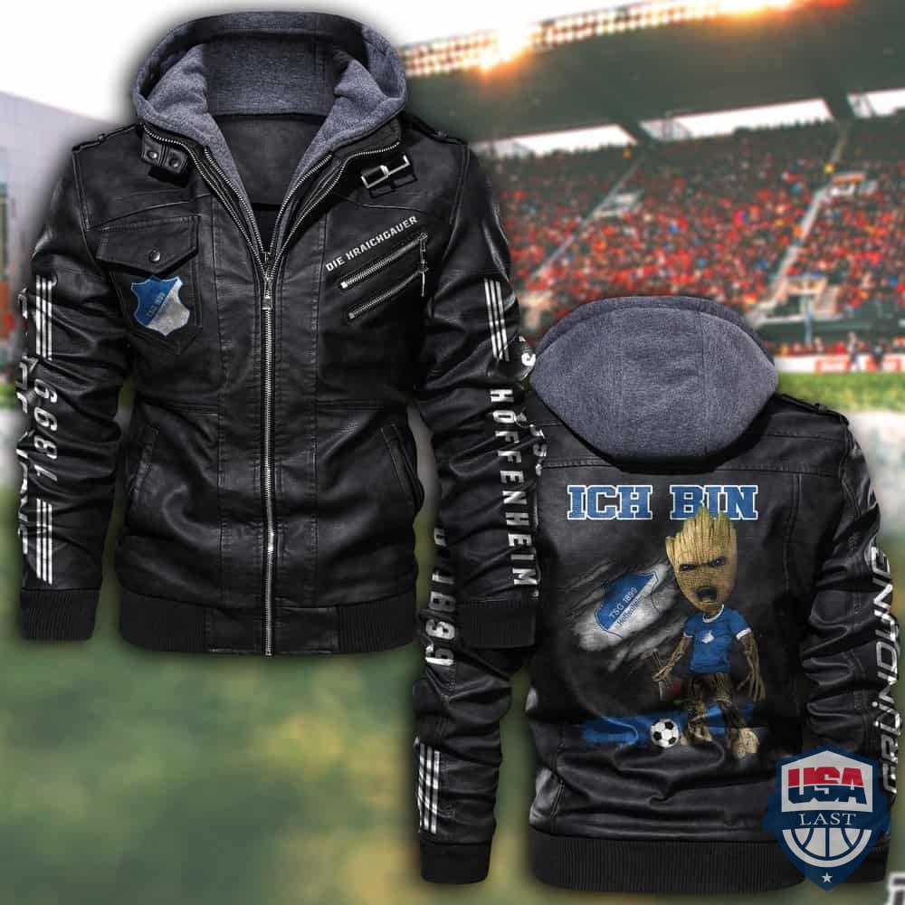TSG 1899 Hoffenheim FC Hooded Leather Jacket - HVsun