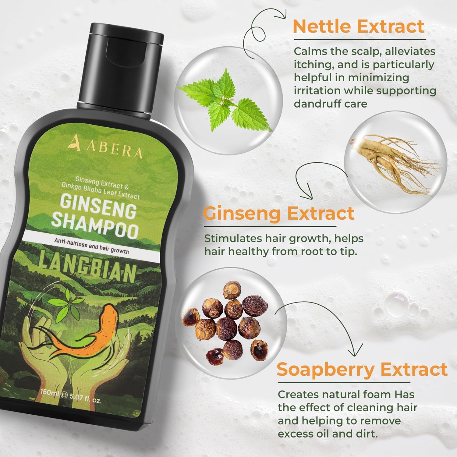 ABERA Powerful Anti-Dandruff Shampoo