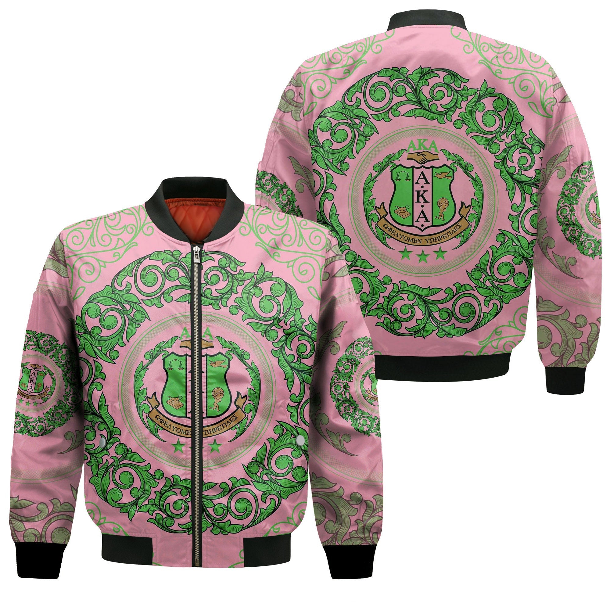 Sorority Jacket - AKA Zip Bomber Jacket