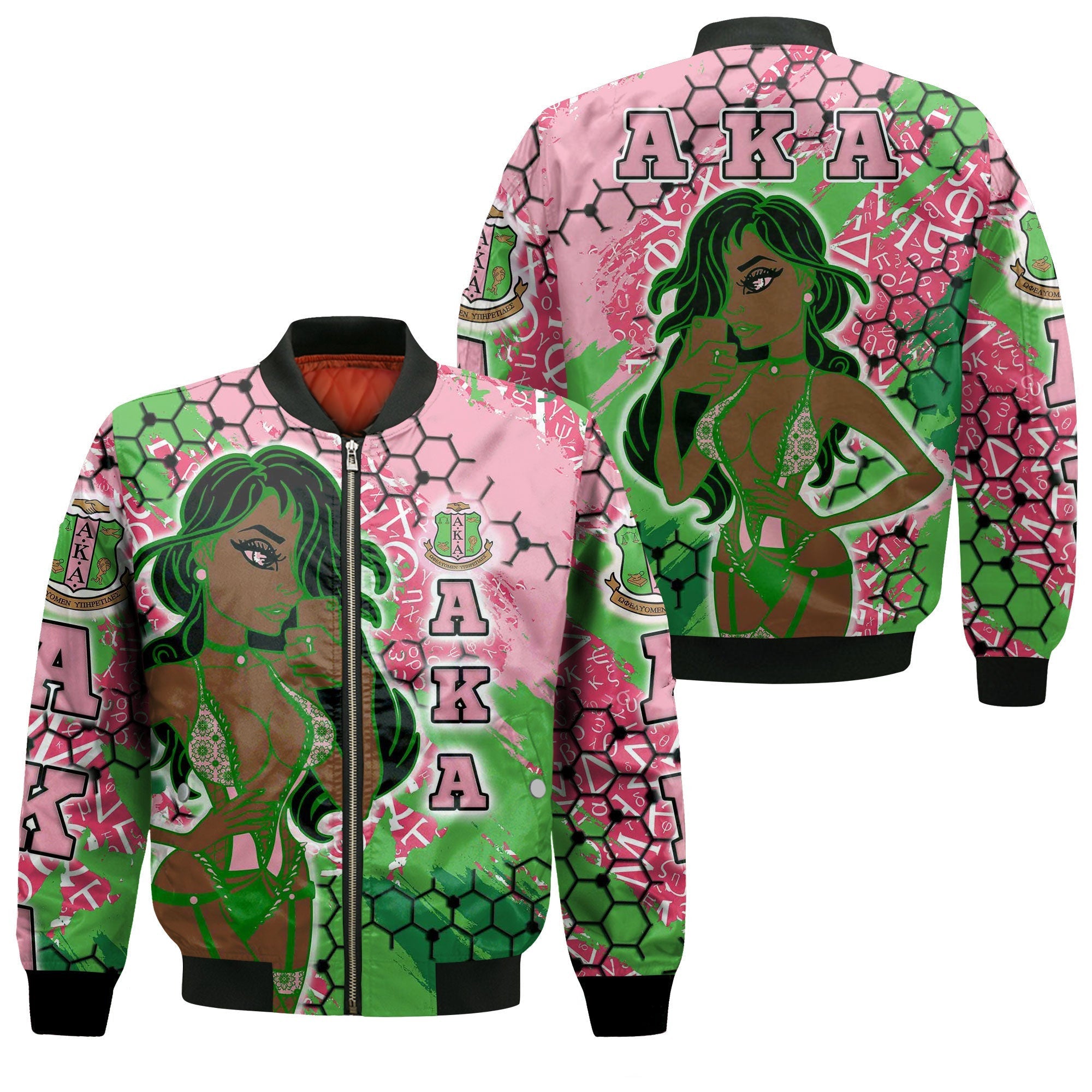 Sorority Jacket - AKA Special Girl Zip Bomber Jacket