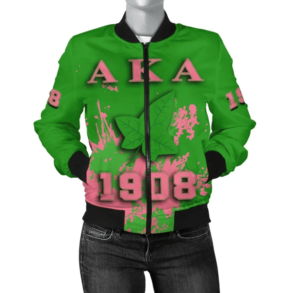 Sorority Jacket - AKA Bomber Jacket - Spaint Style