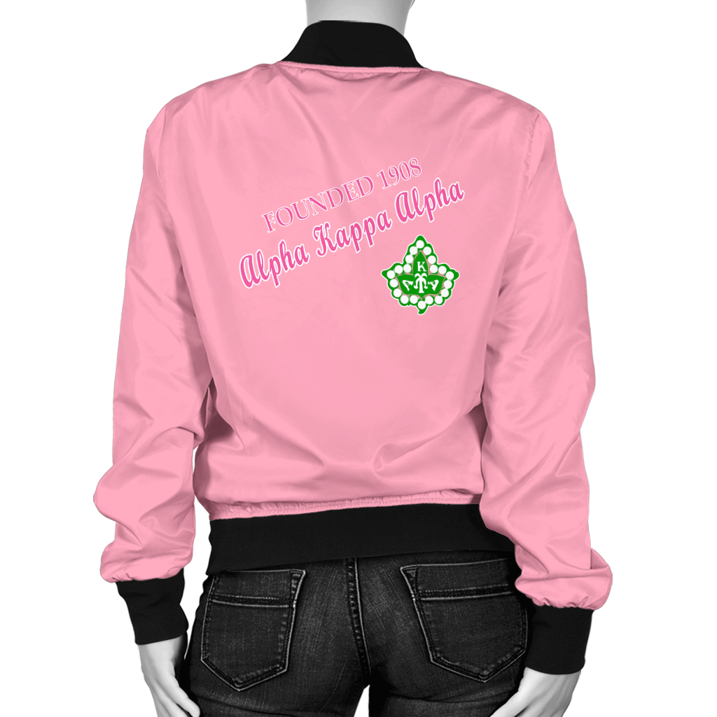 Sorority Jacket - AKA 1908 Sorority Simple Style 2 Bomber Jacket