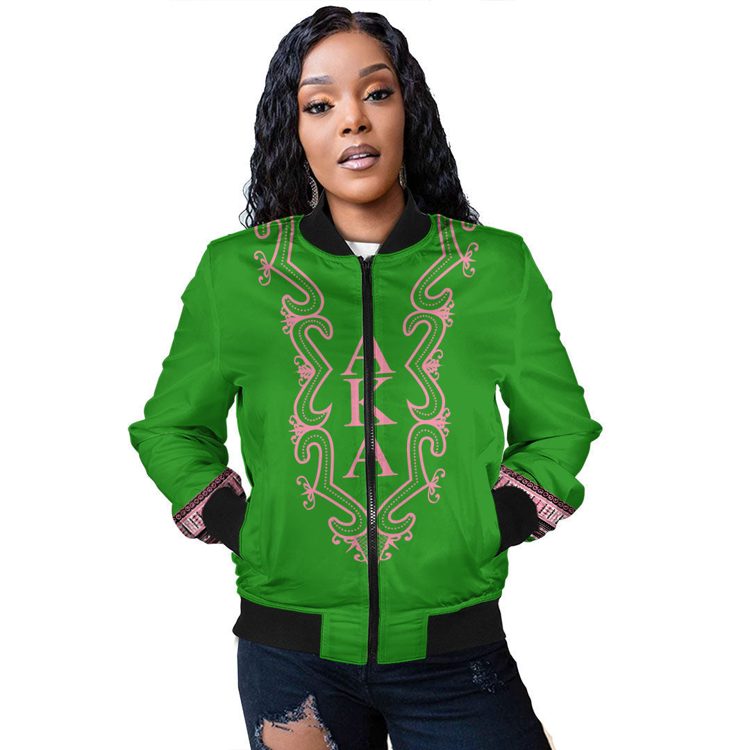 Sorority Jacket - AKA Hye Won Hye Dashiki Bomber Jackets