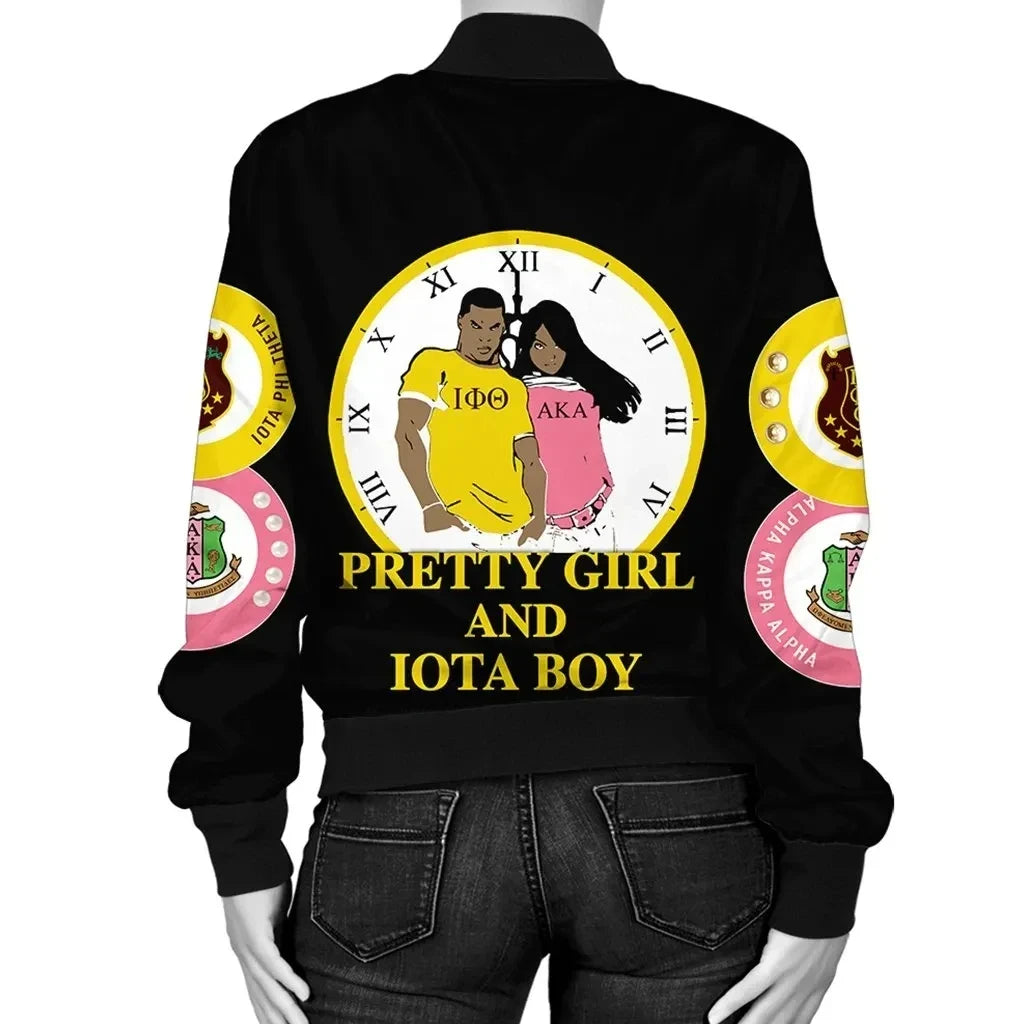 Iota Phi Theta AKA Black Bomber Jacket