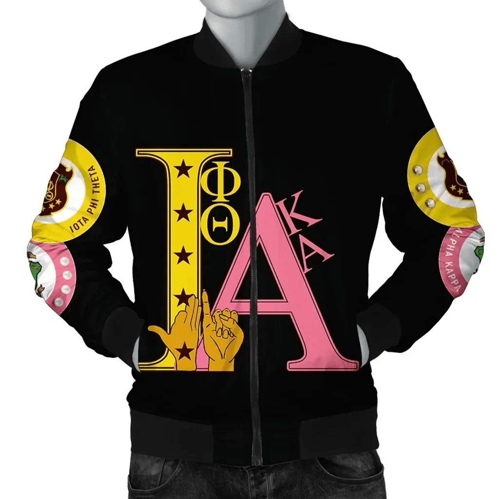Iota Phi Theta AKA Black Bomber Jacket