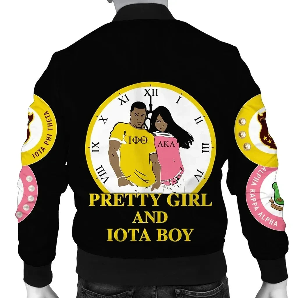 Iota Phi Theta AKA Black Bomber Jacket