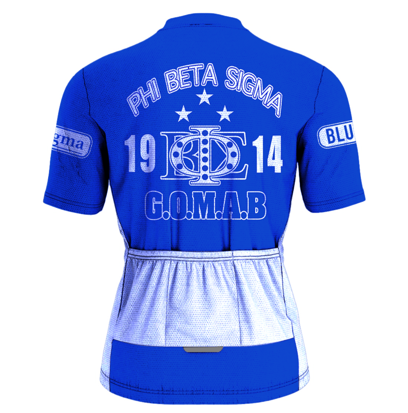 Fraternity Jersey - Phi Beta Sigma Men Cycling Jersey Blue