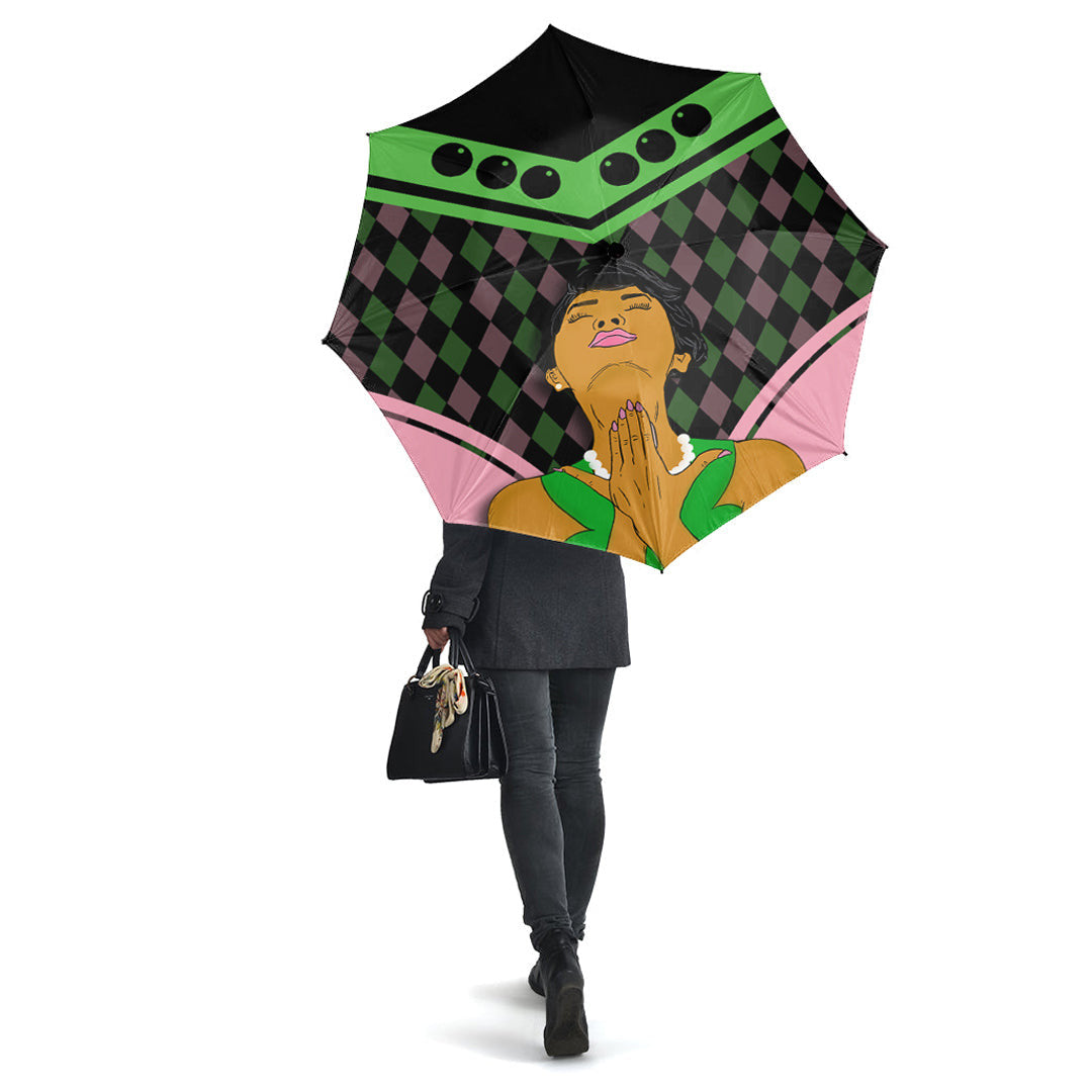 Sorority Umbrellas - Umbrellas AKA Girl And Pearl Stylized