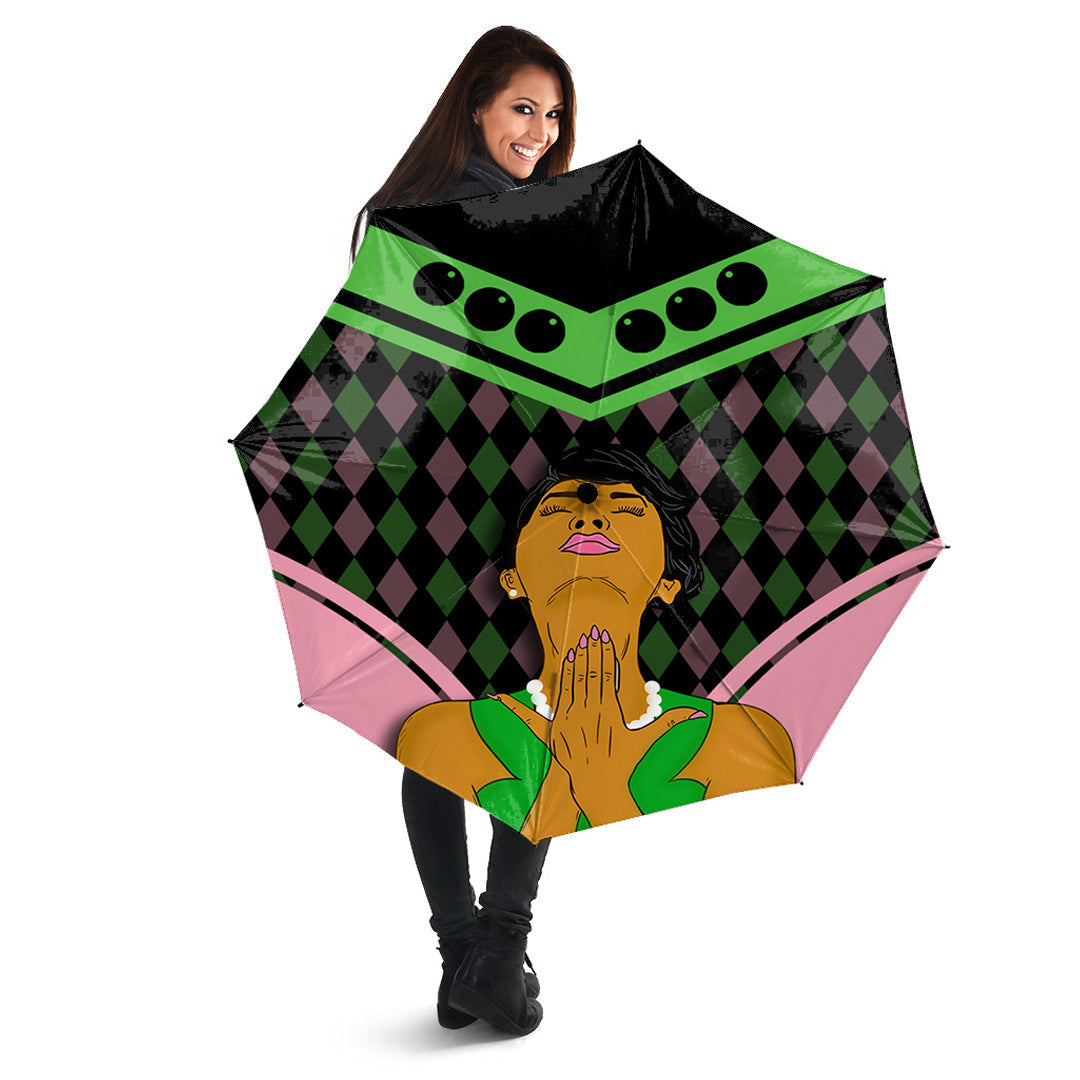 Sorority Umbrellas - Umbrellas AKA Girl And Pearl Stylized