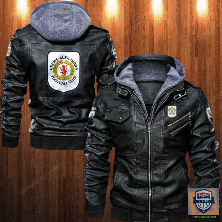 Crewe Alexandra F.C Leather Jacket - USALast