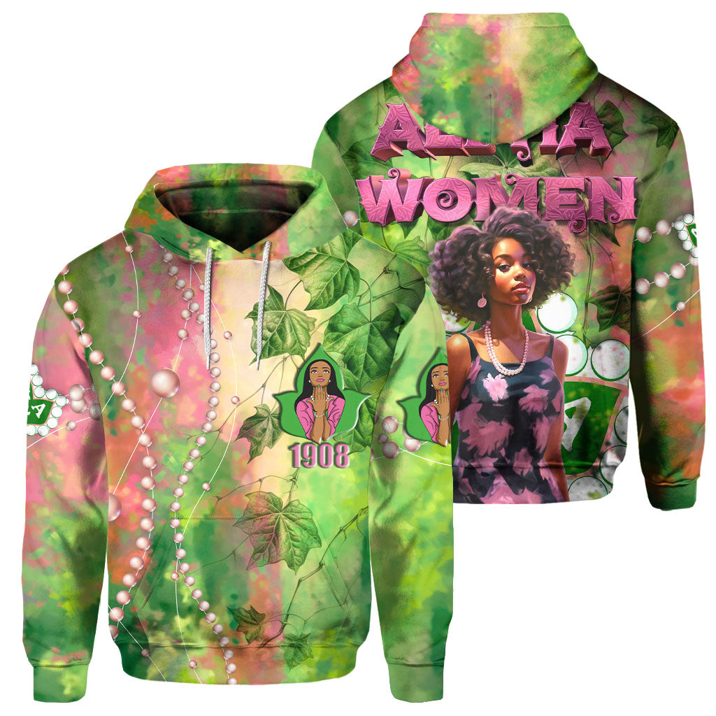 Sorority Hoodie - AKA Hoodie Pearl & Alpha Women Style