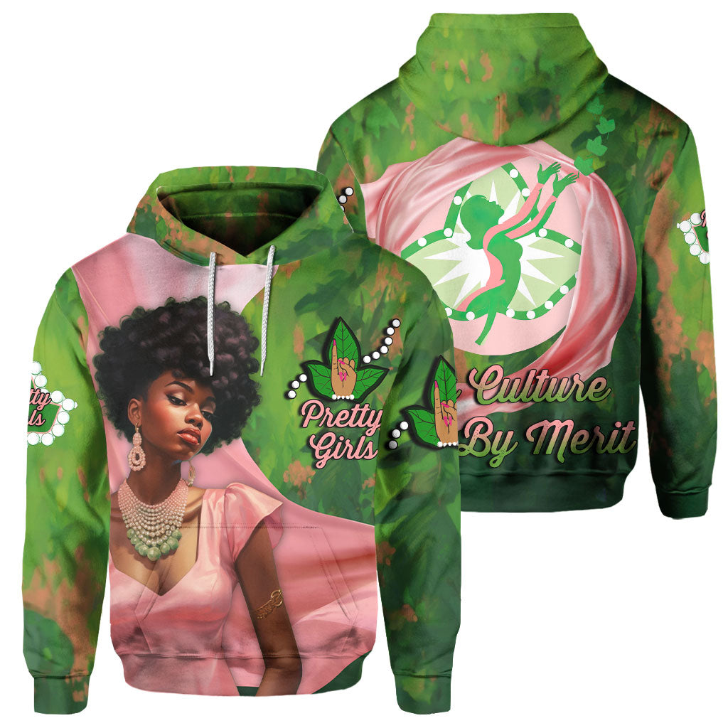 Sorority Hoodie - AKA Hoodie Pretty Girl Style