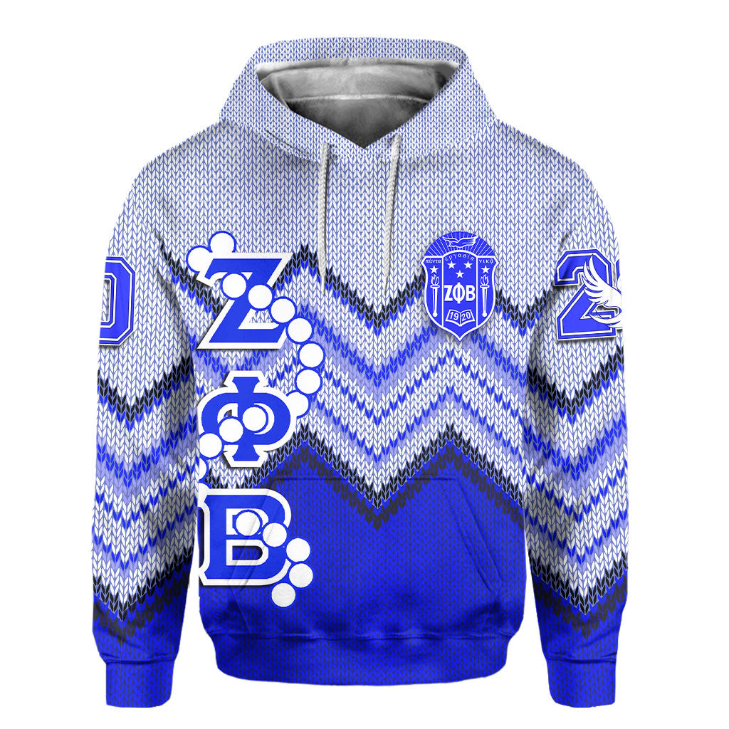 Sorority Hoodie - Christmas Zeta Phi Beta Pearl Hoodie Four Girl Style
