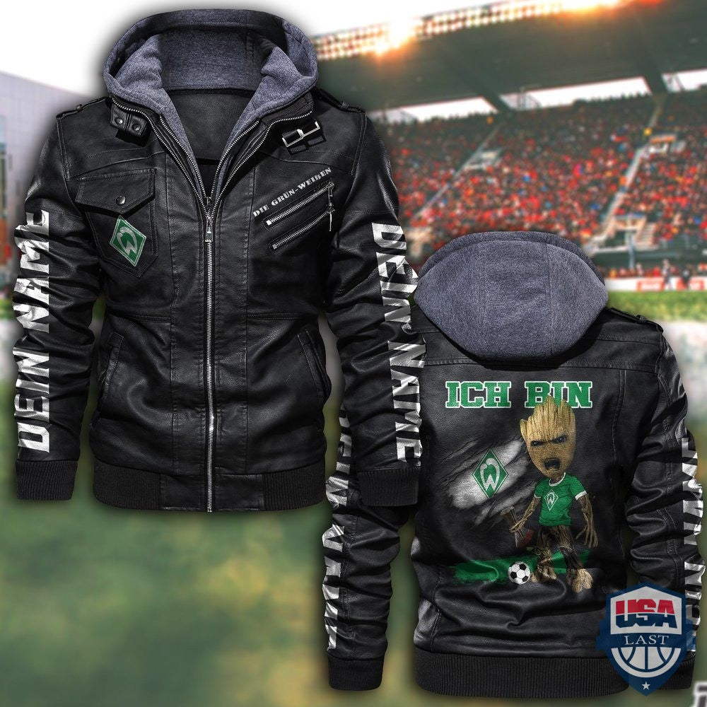 SV Werder Bremen FC Custom Name Leather Jacket - HVsun