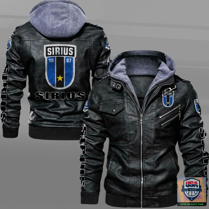 IK Sirius Fotboll Leather Jacket - HVsun