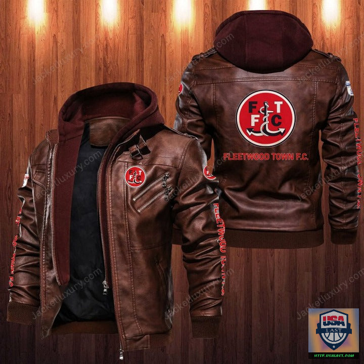 Fleetwood Town F.C Leather Jacket - USALast