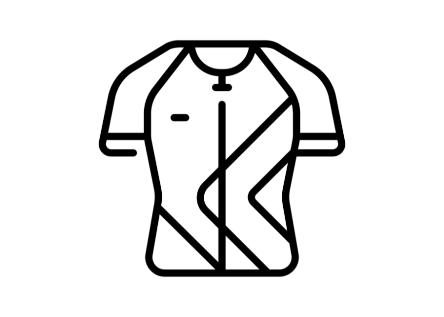Iota Phi Theta Cycling Jersey Custom Brown Gold Spear Gradient Style