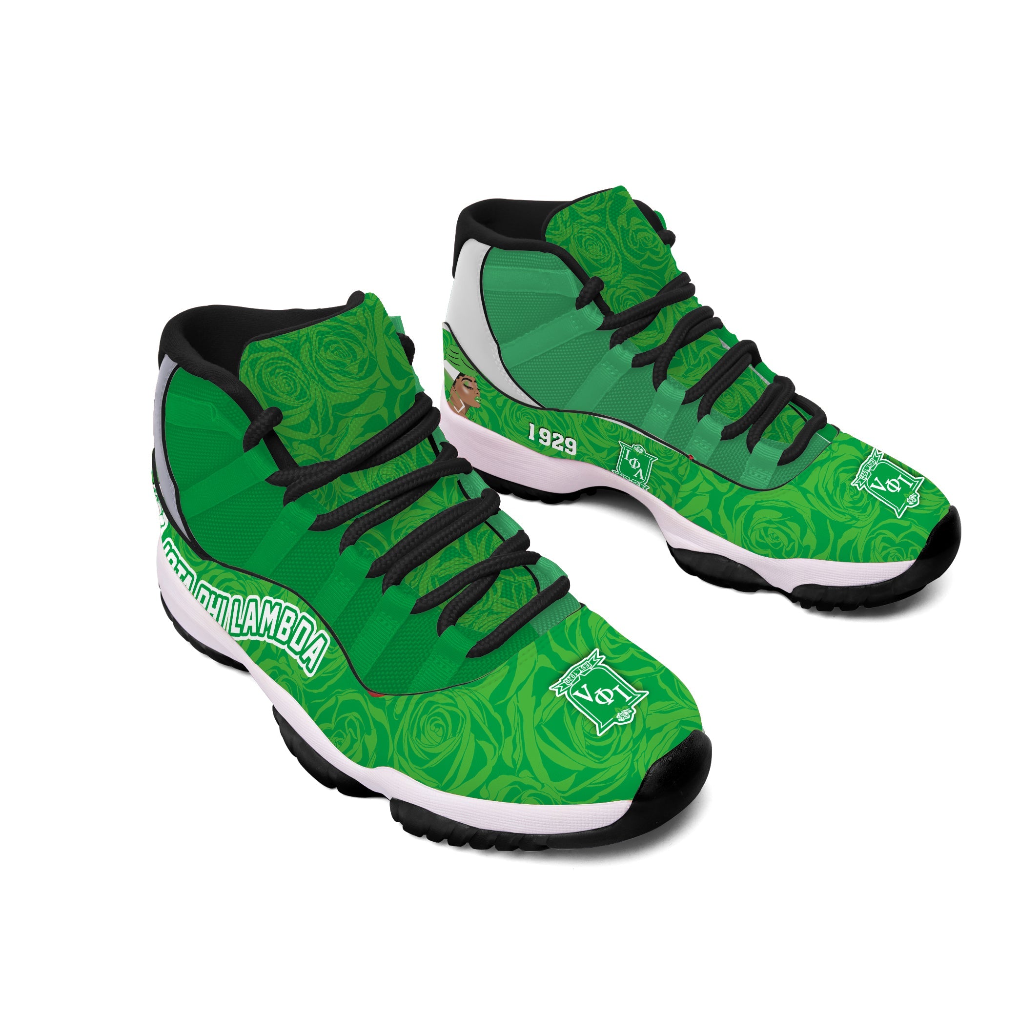 Sorority Footwear - Iota Phi Lambda Sneakers J11 Rose Style