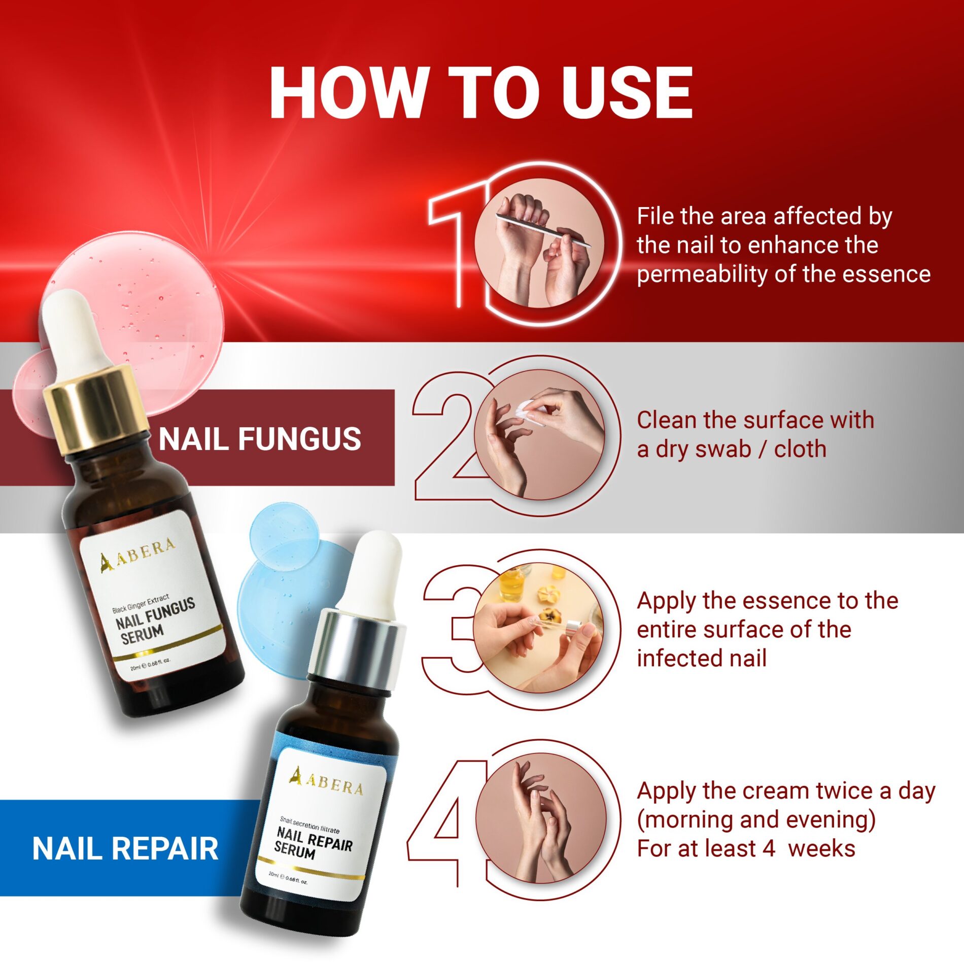 ABERA Nail Repair Treatment Serum