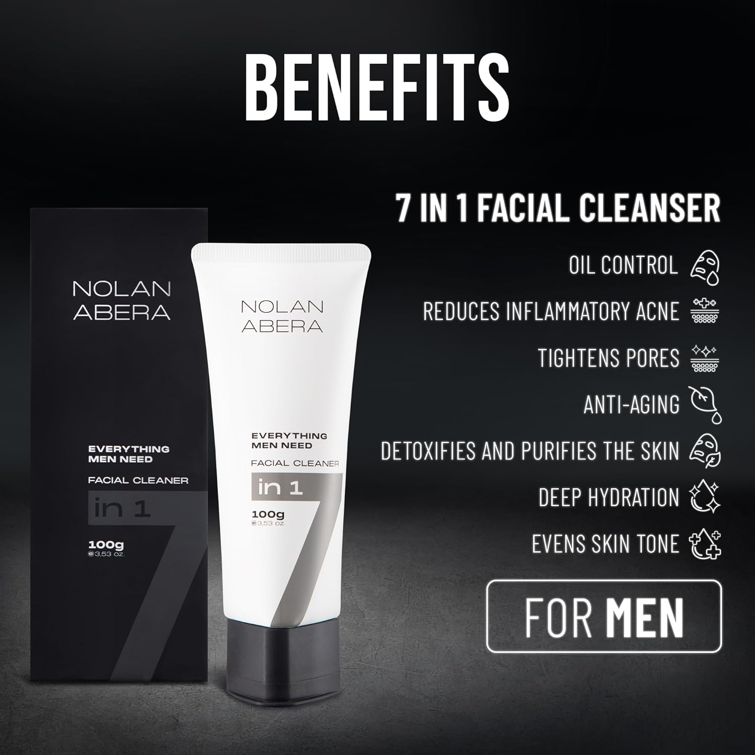 ABERA Nolan Daily Facial Cleanser